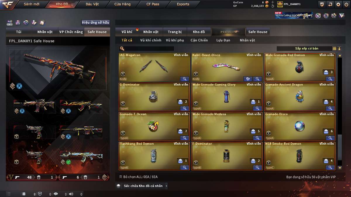 shop acc cf uy tin gia re